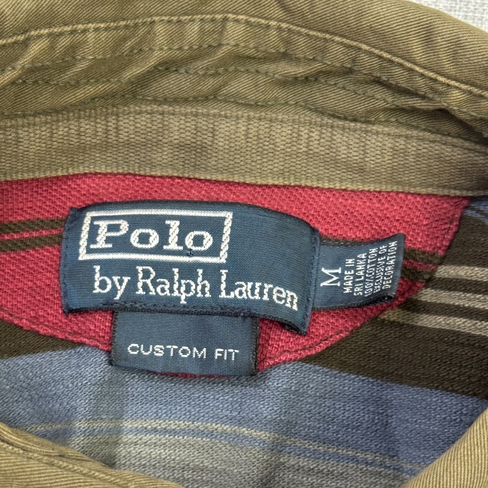 Polo Ralph Lauren Southwestern Striped Polo Shirt Mens Medium Multicolor Cotton - Picture 2 of 10